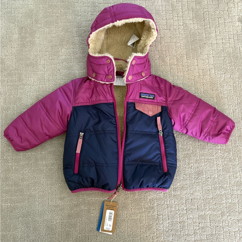 Patagonia Baby Reversible Tribbles Hoody Jacket 6-12M NEW WITH TAGS